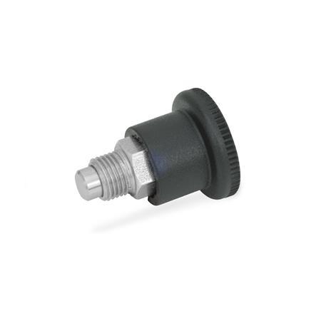 Otto Ganter Mini Indexing Plunger with and without Rest Position, GN 822